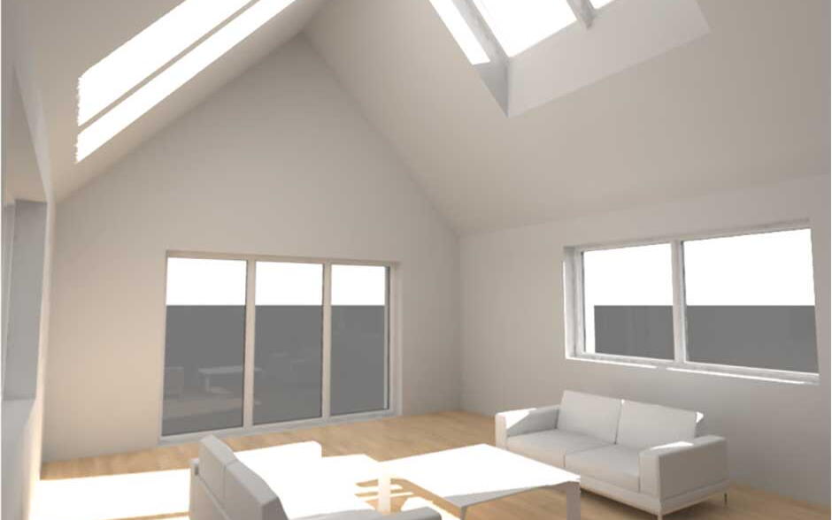 VELUX Daylight Visualizer: Rendering eines Steildach-Gebäudes - VELUX Magazin